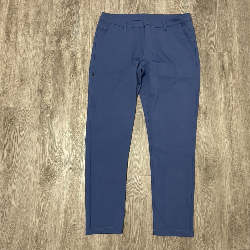 BYLT Pants Mens 35x31 Blue Everyday 2.0 Slim Fit Golf Performance Stretch Tech